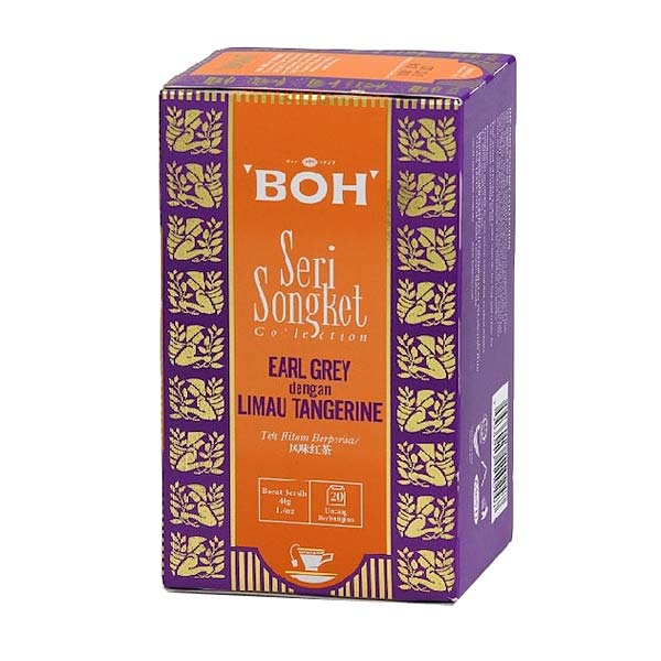 BOH® Schwarztee Earl Grey mit Mandarine - 20 Teebeutel à 2g