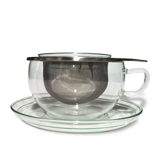 Glas-Kräuterteetasse - Tea Time 0.3l