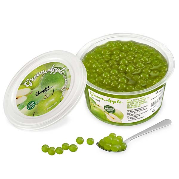 Grüne Apfel-Fruchtperlen für Bubble Tea - 450g